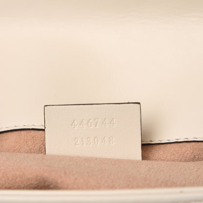 Gucci Calfskin Matelasse Mini GG Marmont Shoulder Bag White 7 of 7