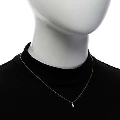 Tiffany 18K Yellow Gold Diamond .13ctw Elsa Peretti Diamonds by the Yard Pear Shape Necklace 2 of 6