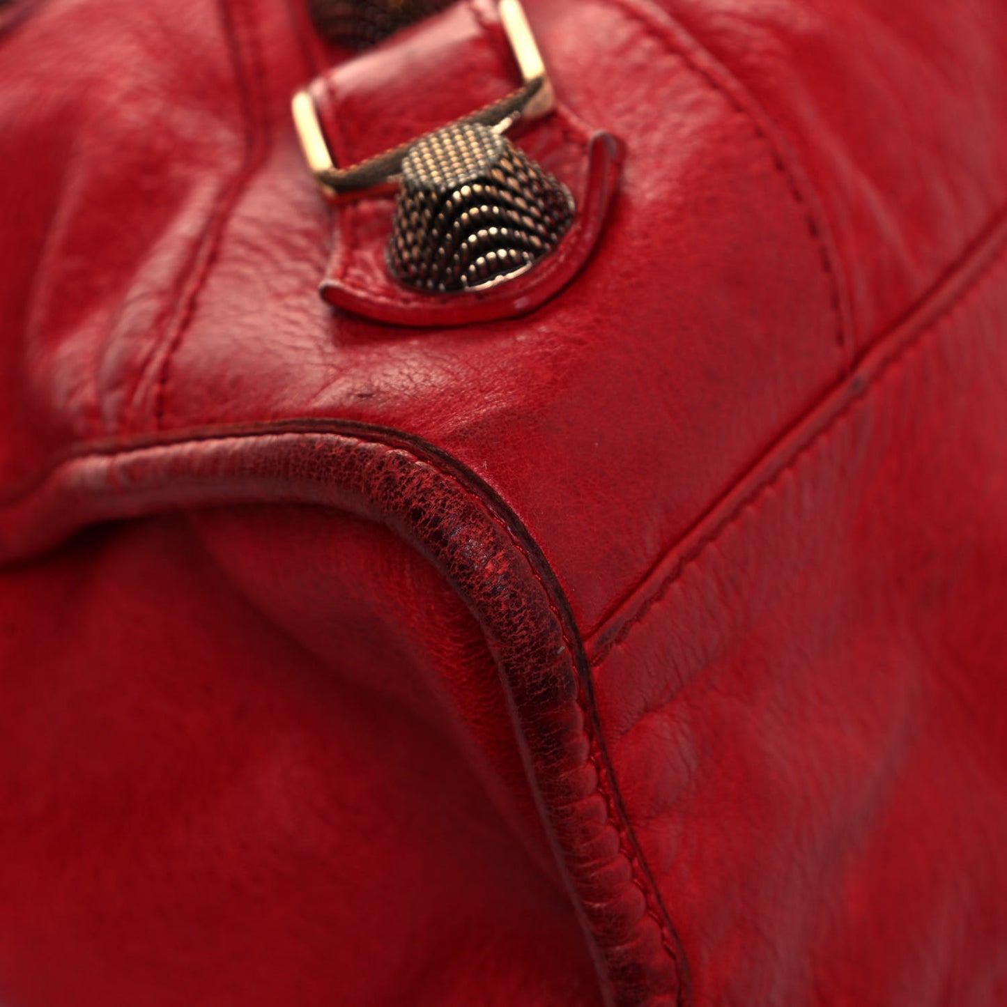 Agneau Giant 21 Rose Gold Hardware City Rouge Coquelicot