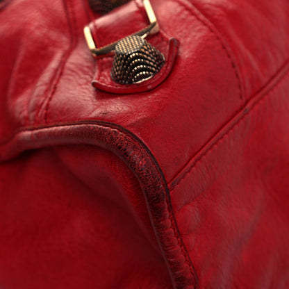 Balenciaga Agneau Giant 21 Rose Gold Hardware City Rouge Coquelicot 7 of 16