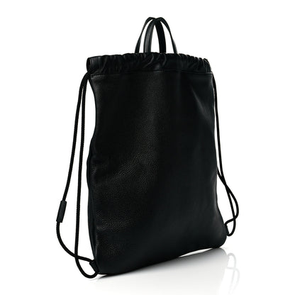 Gucci Calfskin Coco Capitan Logo Drawstring Backpack Black 3 of 10