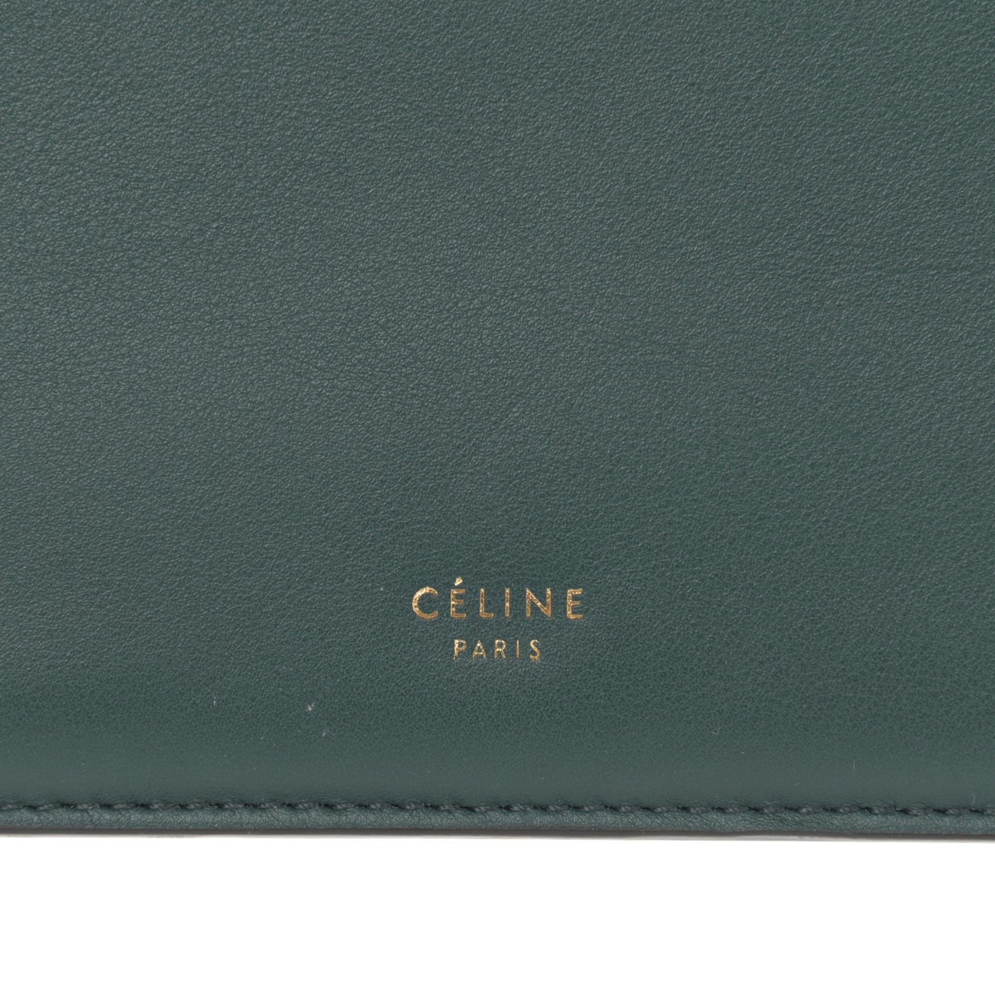 Smooth Calfskin Medium Clasp Shoulder Bag Forest