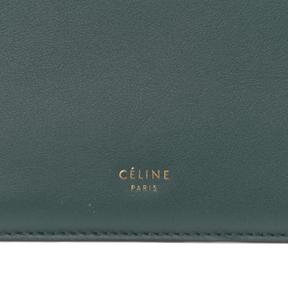 Celine Smooth Calfskin Medium Clasp Shoulder Bag Forest 6 of 11