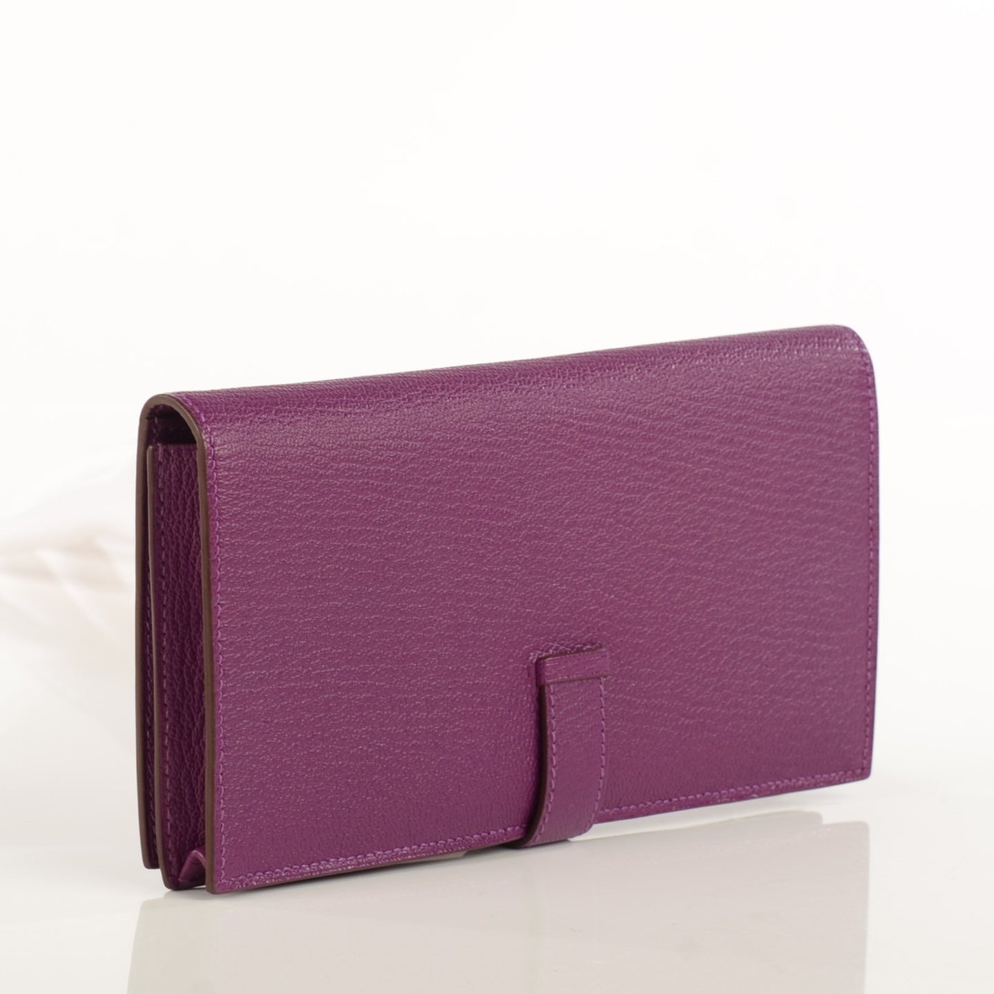 Chevre Mysore Bearn Gusset Wallet Anemone