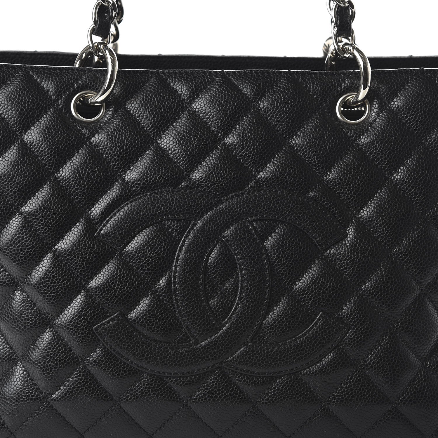 Chanel Caviar Quilted Grand Shopping Tote GST Black 10 of 10