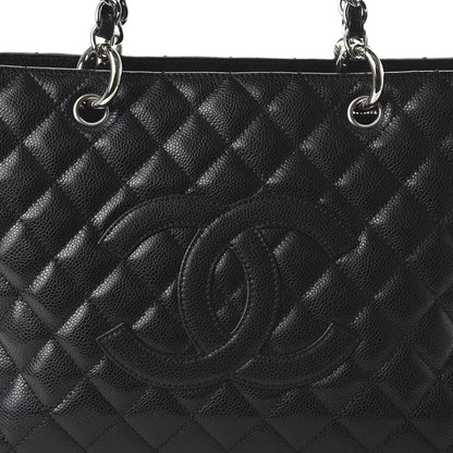 Chanel Caviar Quilted Grand Shopping Tote GST Black 10 of 10