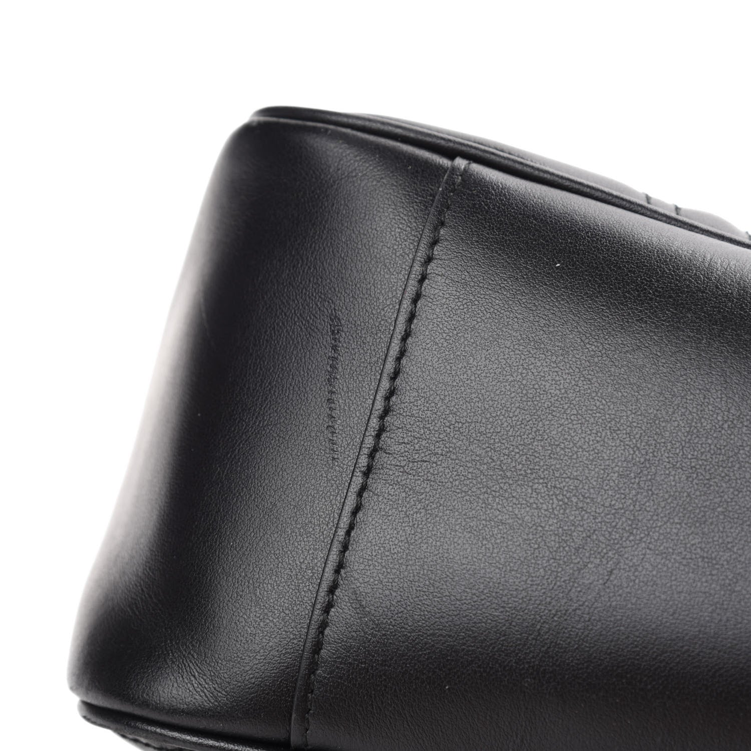 Gucci Calfskin Matelasse Large GG Marmont Shoulder Bag Black 8 of 11