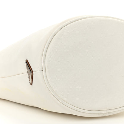 Prada Canapa Small Shopping Tote White 10 of 12