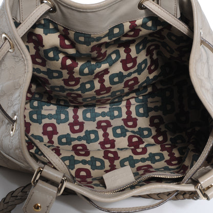 Gucci Guccissima Peggy Braided Tote Off White 8 of 8