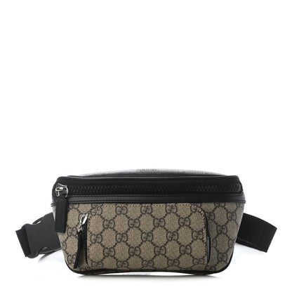 Gucci GG Supreme Monogram Belt Bag Black 1 of 9