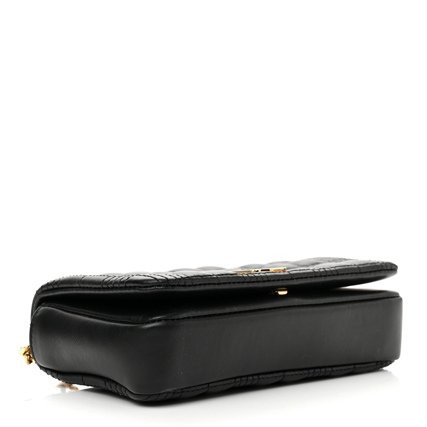 Lambskin Quilted Mini Lola Bag Black