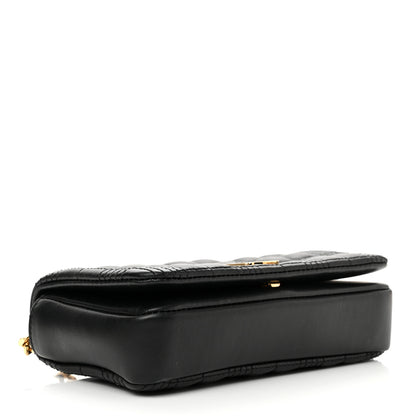 Burberry Lambskin Quilted Mini Lola Bag Black 4 of 8