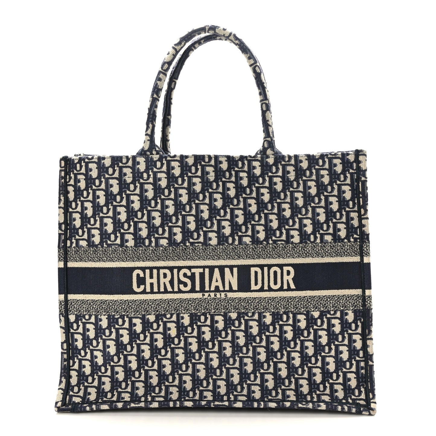 Oblique Large Book Tote Blue Multicolor