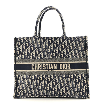 Christian Dior Oblique Large Book Tote Blue Multicolor 1 of 9
