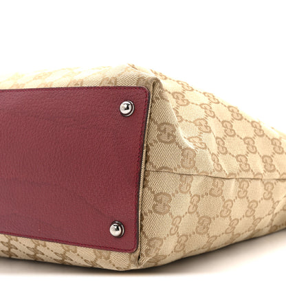 Gucci Monogram Large Eclipse Tote Red 10 of 18