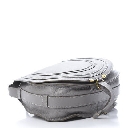 Chloe Calfskin Medium Marcie Round Crossbody Bag Cashmere Grey 4 of 18
