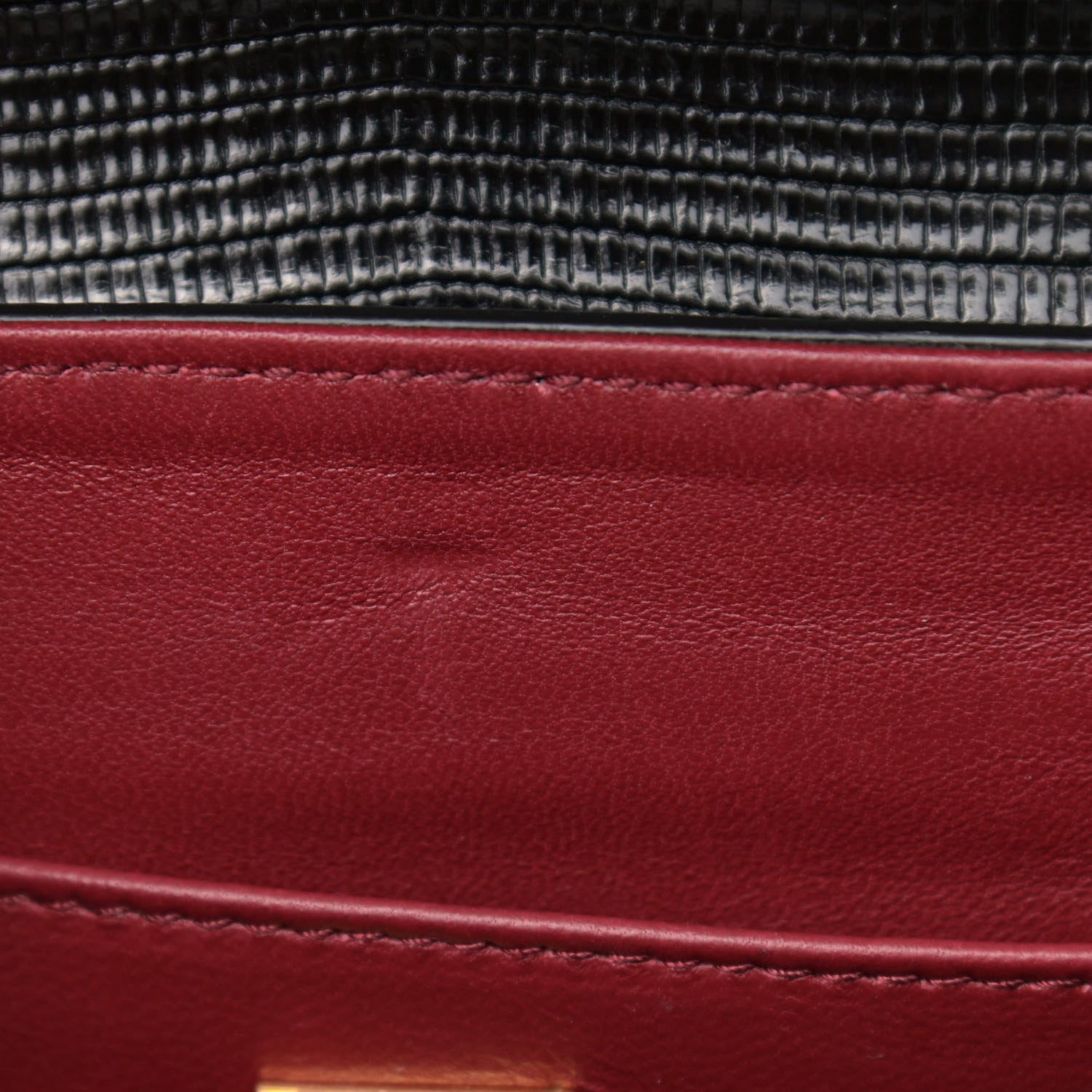 Dolce & Gabbana Calfskin Iguana Embossed Mini Lucia Satchel Black 10 of 10
