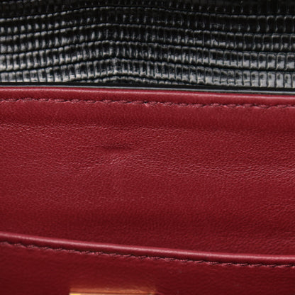 Dolce & Gabbana Calfskin Iguana Embossed Mini Lucia Satchel Black 10 of 10