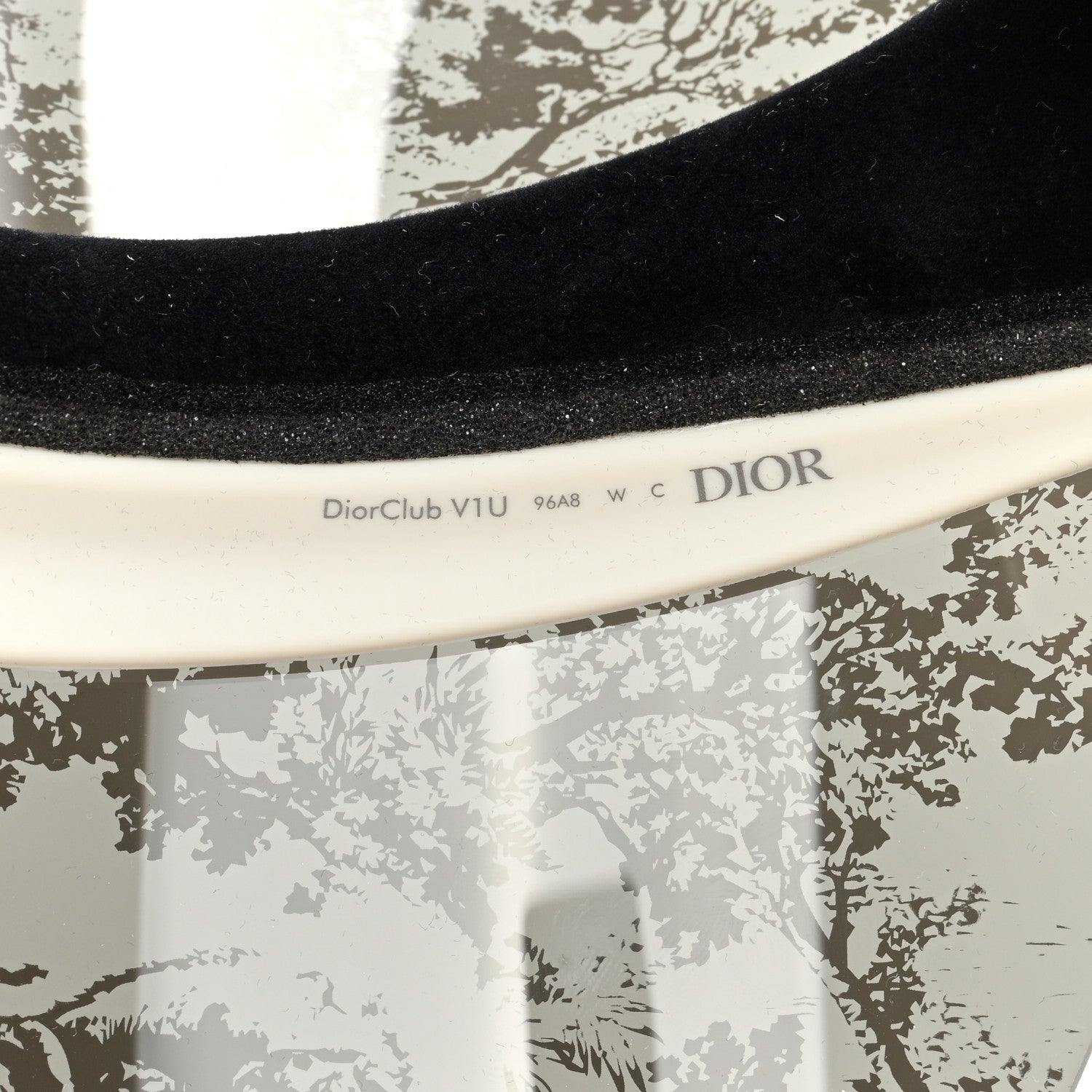 Christian Dior Toile de Jouy DiorClub V1U Sun Visor White 7 of 7