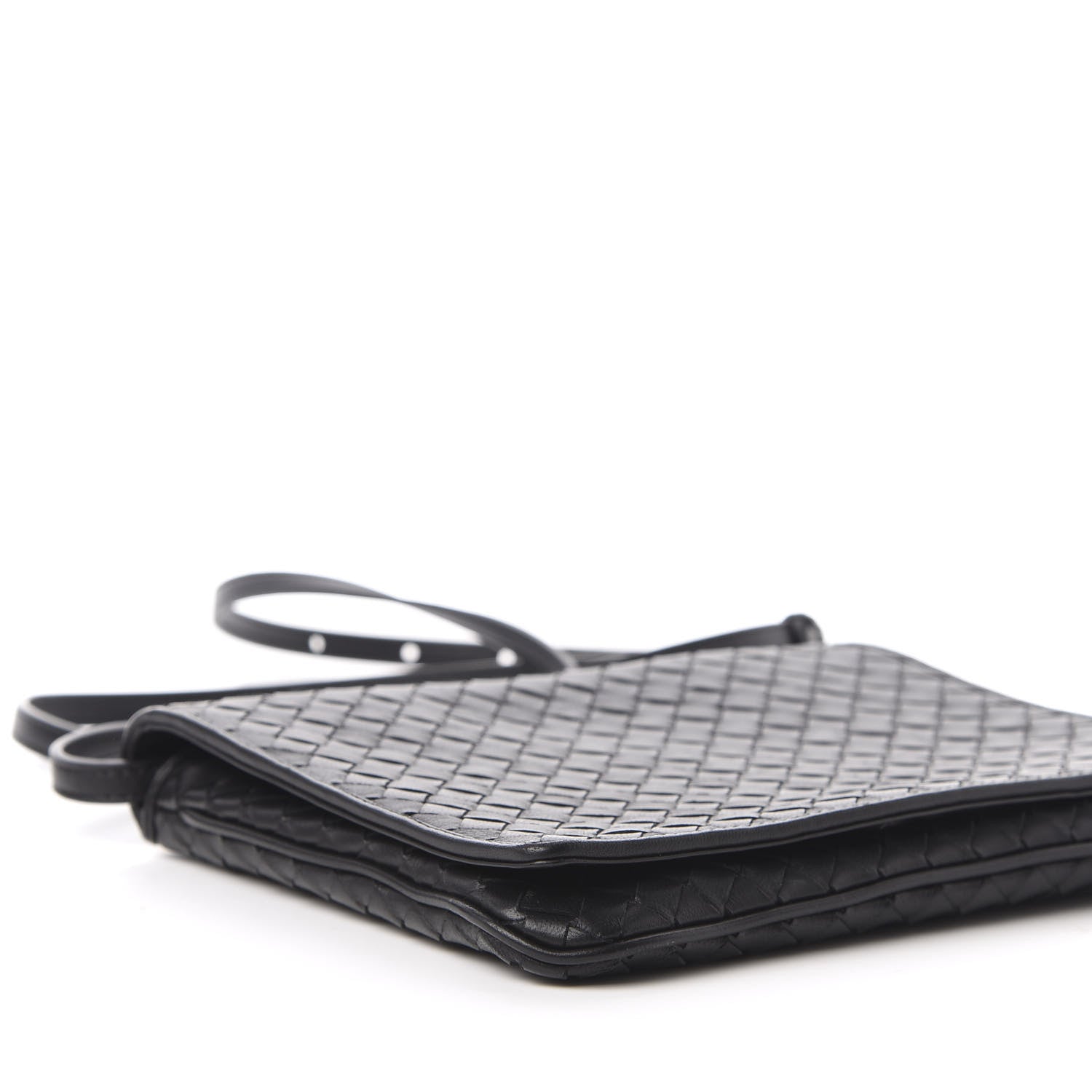 Bottega Veneta Nappa Intrecciato Flap Crossbody Black 6 of 11