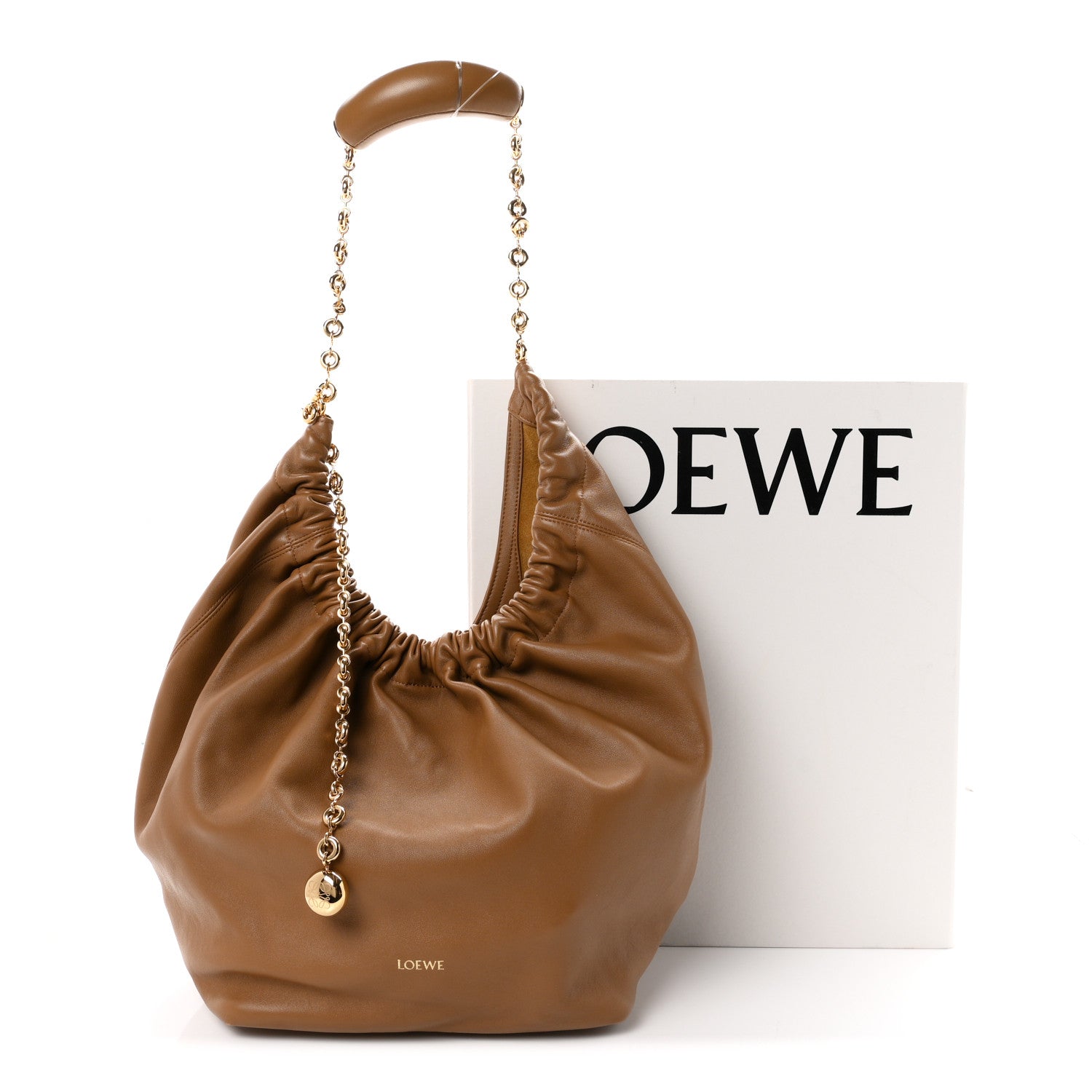 Loewe Mellow Nappa Medium Squeeze Bag Oak 11 of 11