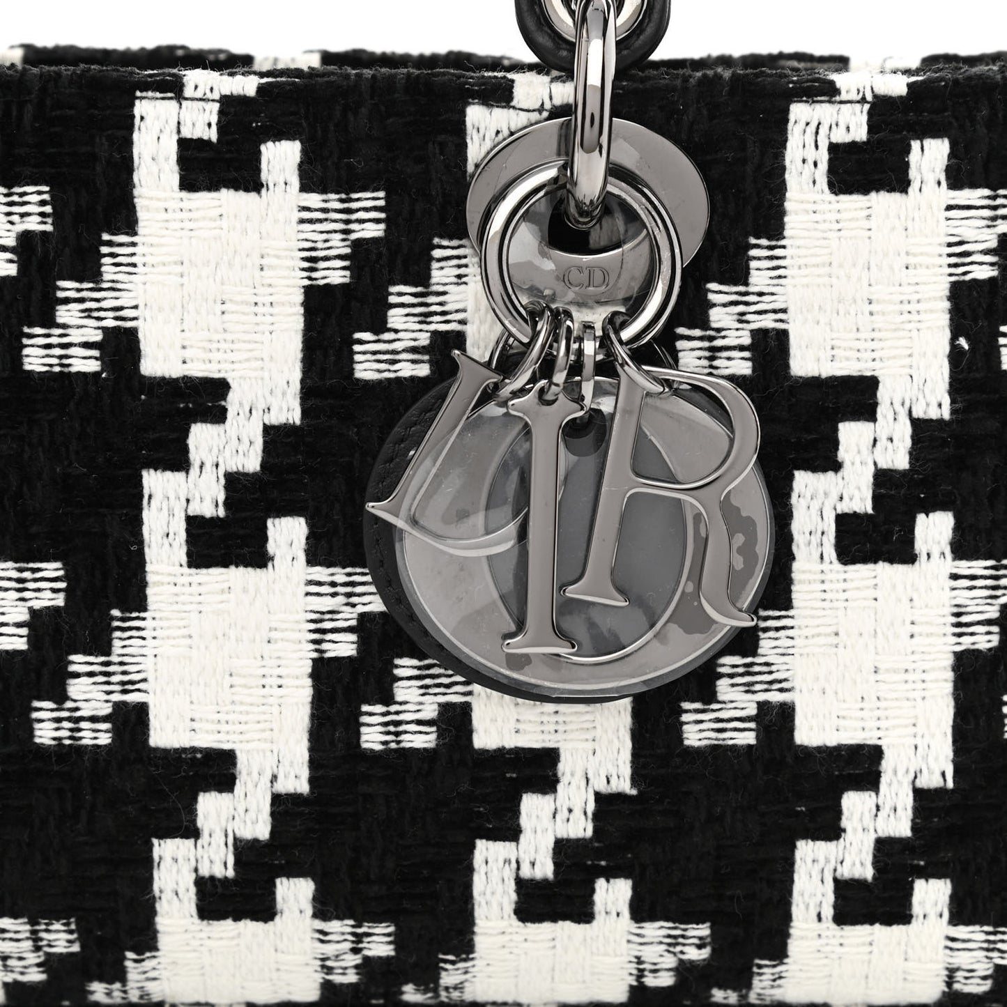 Canvas Macro Houndstooth Lady D-Joy Black White
