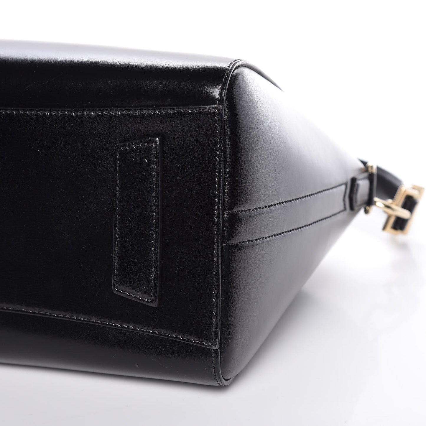 Shiny Lord Calfskin Small Antigona Black
