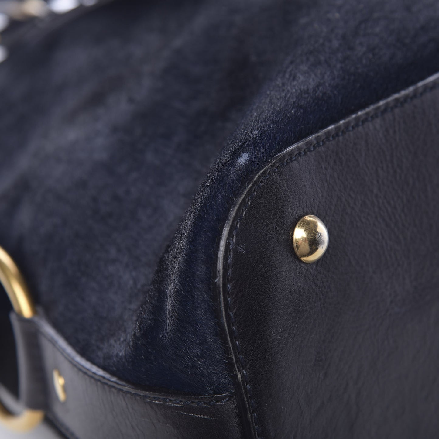 Calf Hair Large Muse Black