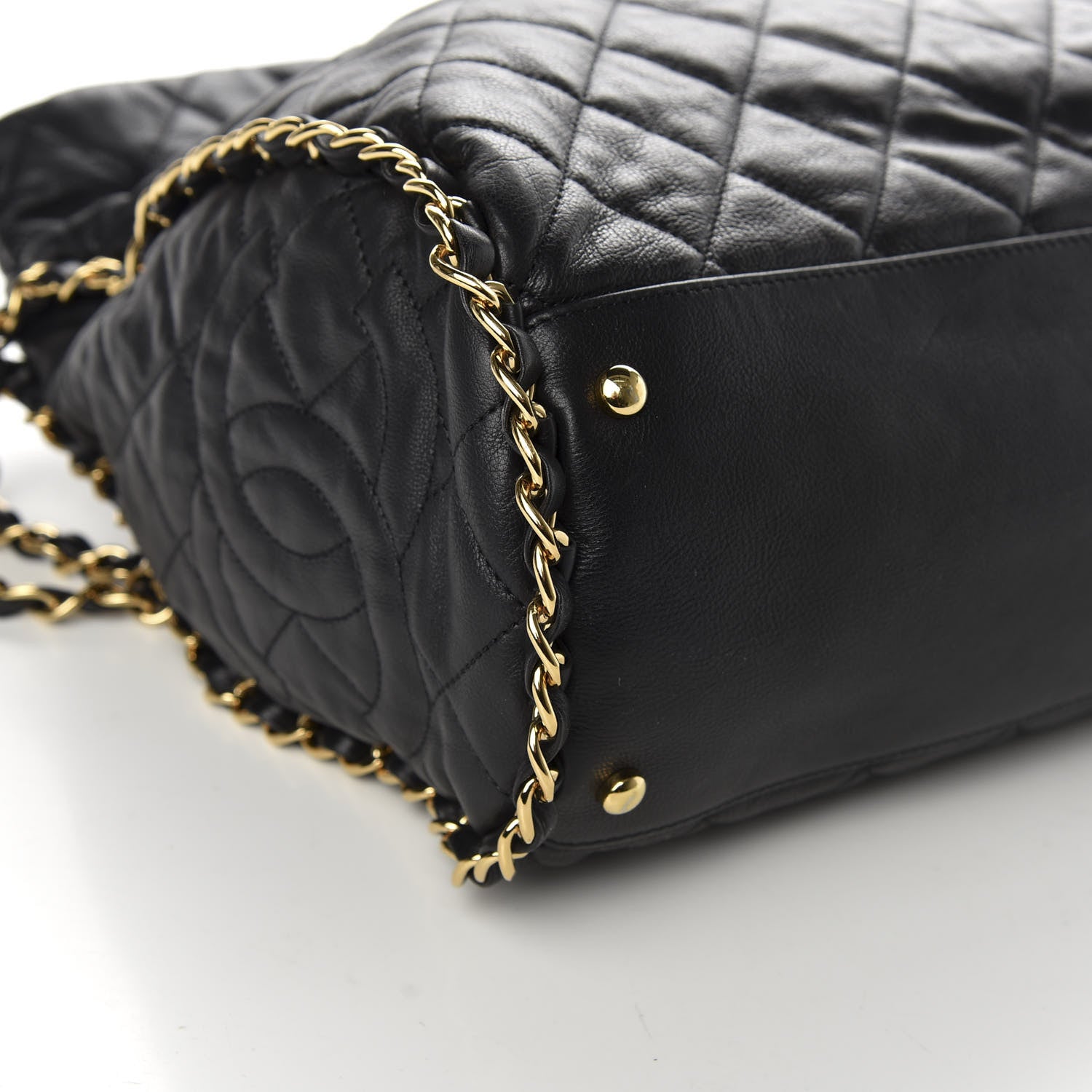 Chanel Calfskin Quilted Large Chain Me Hobo Black 8 of 10