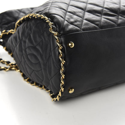 Chanel Calfskin Quilted Large Chain Me Hobo Black 8 of 10