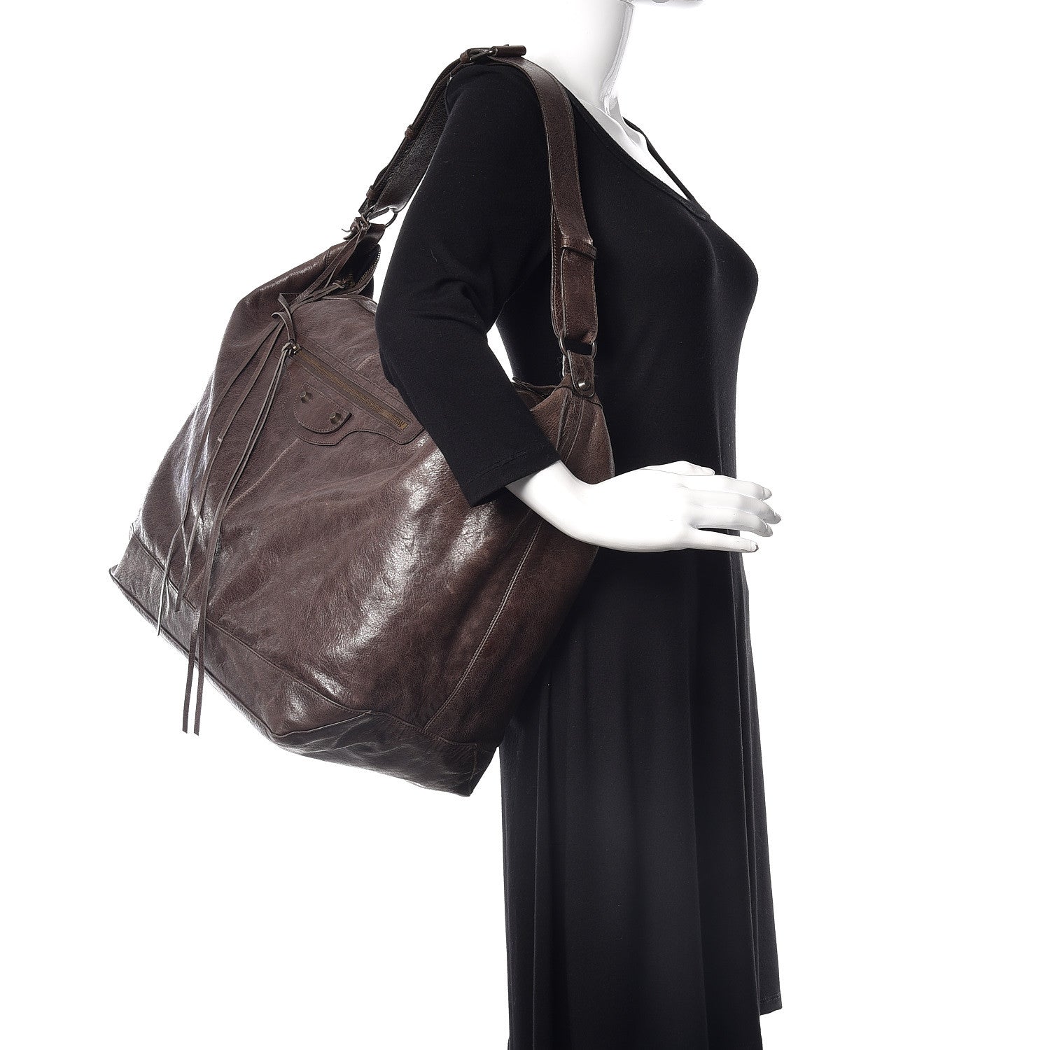 Balenciaga Agneau Courier Cafe 2 of 12