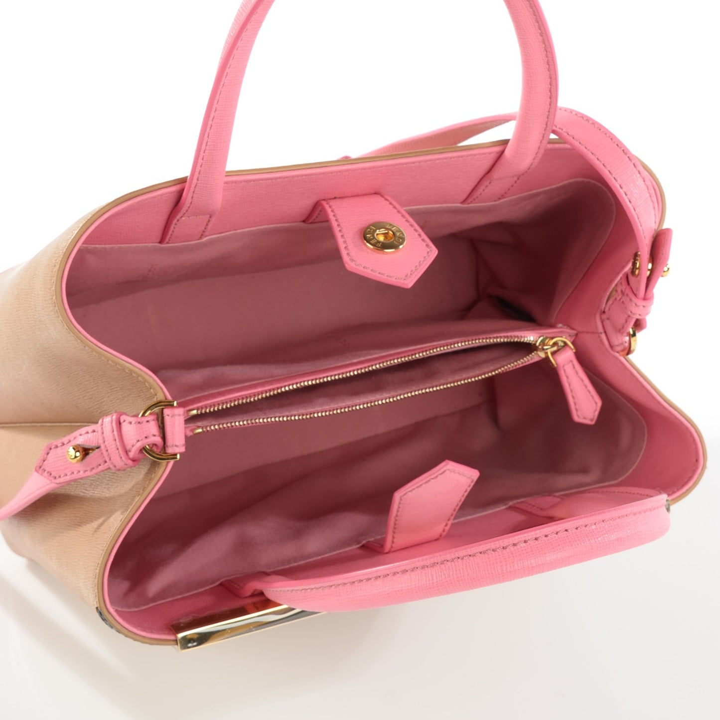 Vitello Elite Monster Petite 2Jours Tote Cuoio Lollypop Multicolor