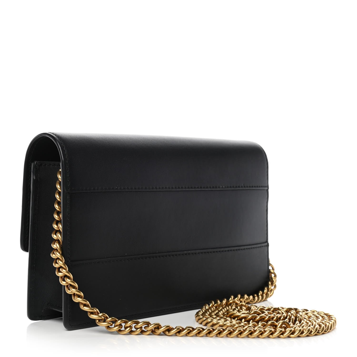 Gucci Calfskin Queen Margaret Chain Wallet Black 3 of 11