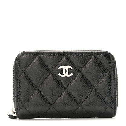 Chanel Caviar Quilted Classic Zipped Coin Purse Black 1 of 11