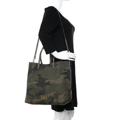 Valentino Garavani Canvas Camouflage Rockstud Reversible Tote 2 of 11