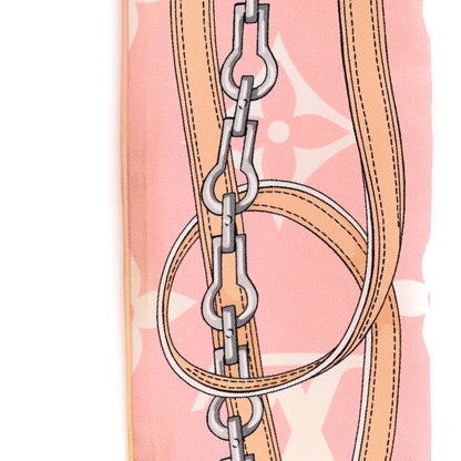Louis Vuitton Silk Monogram Gradient By The Pool Bandeau Pink 9 of 10