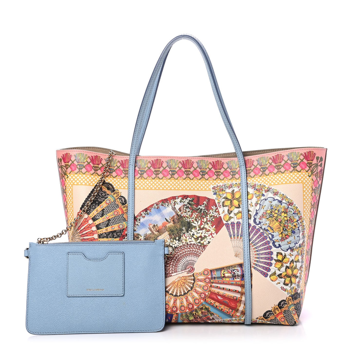 Dauphine Printed Fan Foulard Tote