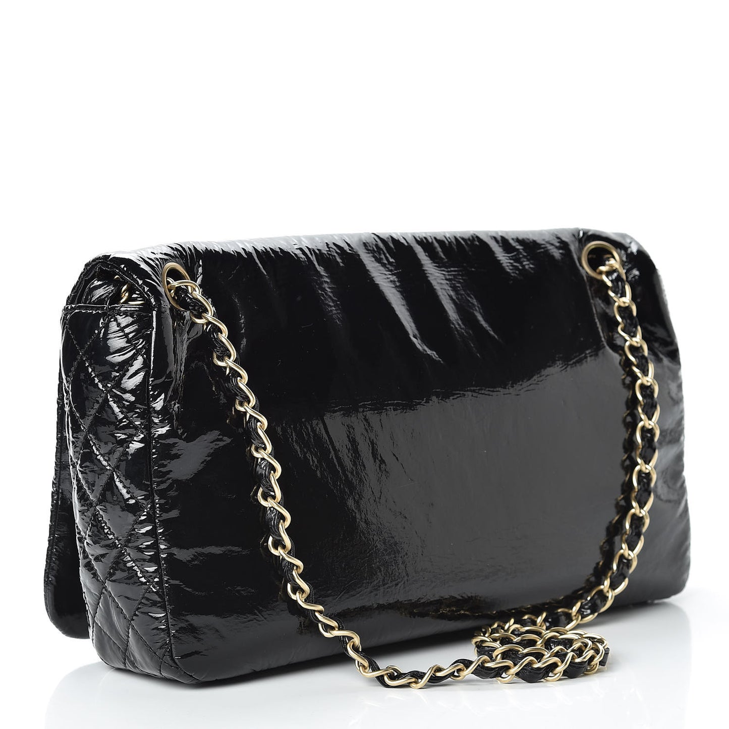 Vinyl Medium Rock and Chain Flap Black