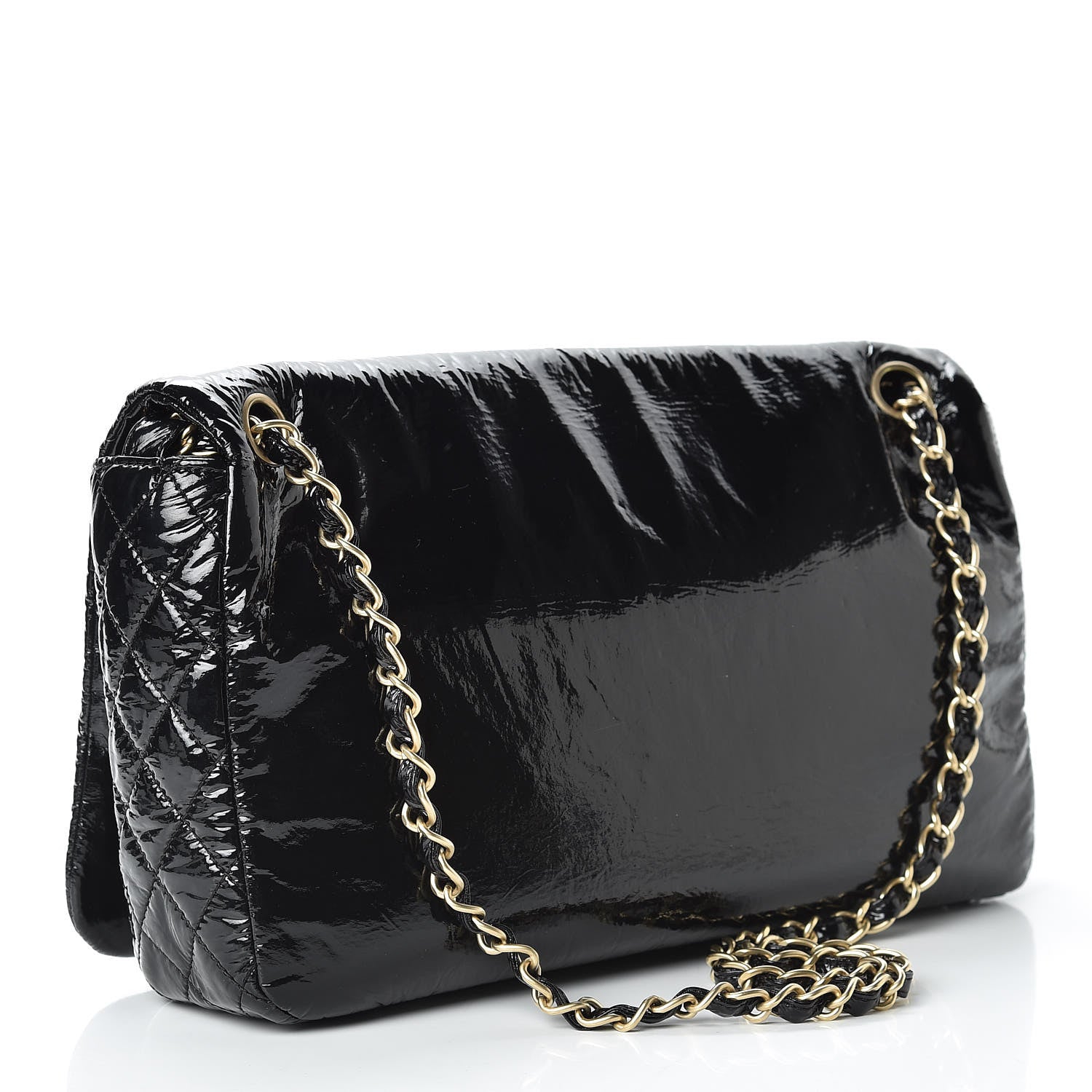 Chanel Vinyl Medium Rock and Chain Flap Black 4 of 15