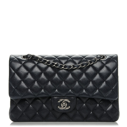 Chanel Caviar Quilted Medium Double Flap Navy 1 of 7