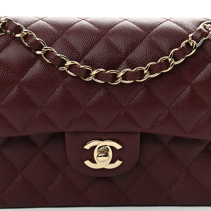 Chanel Caviar Quilted Small Double Flap Burgundy 8 of 10