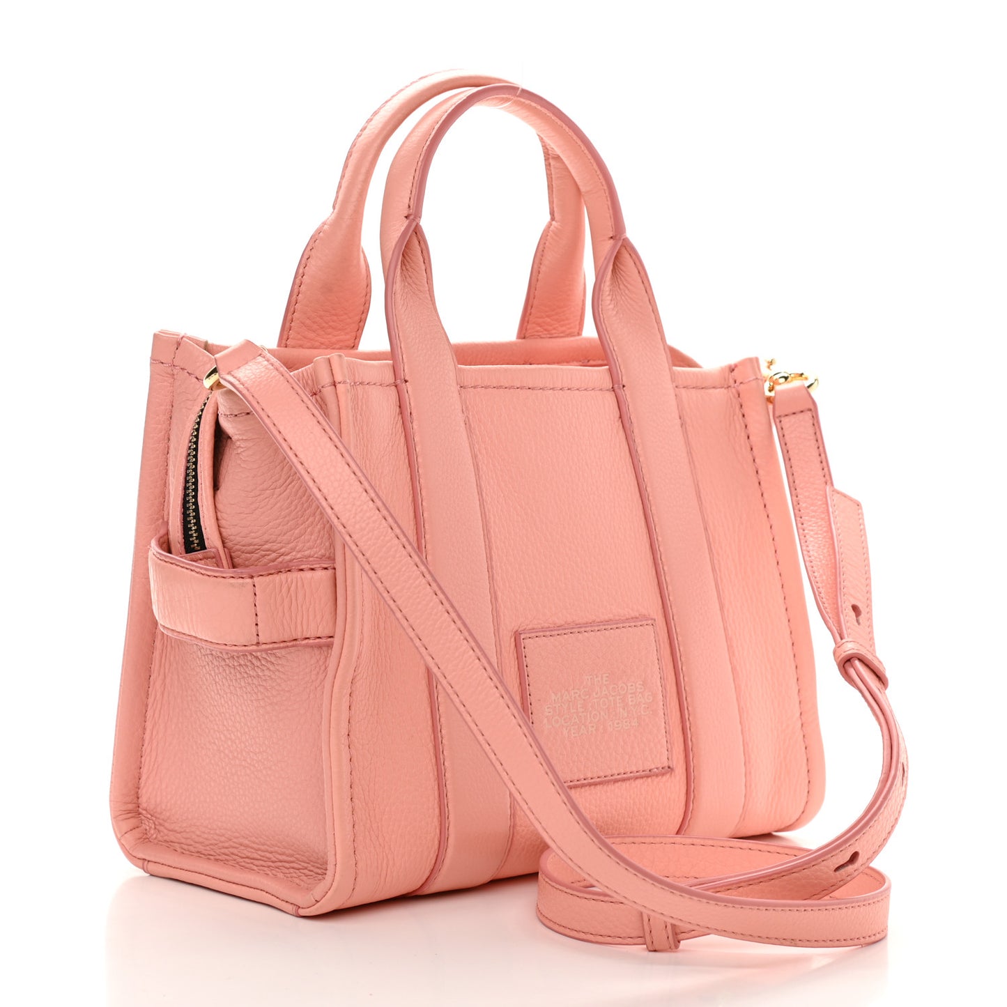 Grained Calfskin Small The Tote Bag Southern Peach