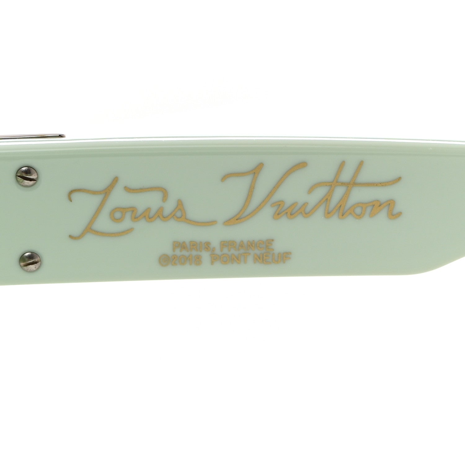 Louis Vuitton Acetate 1.1 Millionaires Sunglasses Z1325W Pale Green 6 of 6