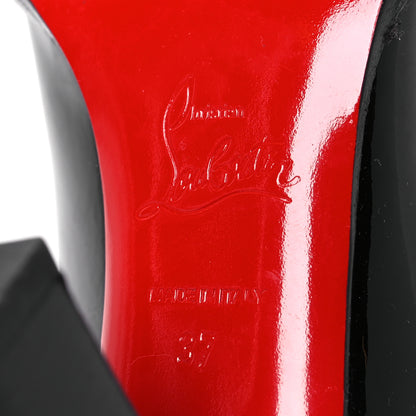Christian Louboutin Patent Top Street 85 Mary Jane Pumps 37 Black 8 of 15