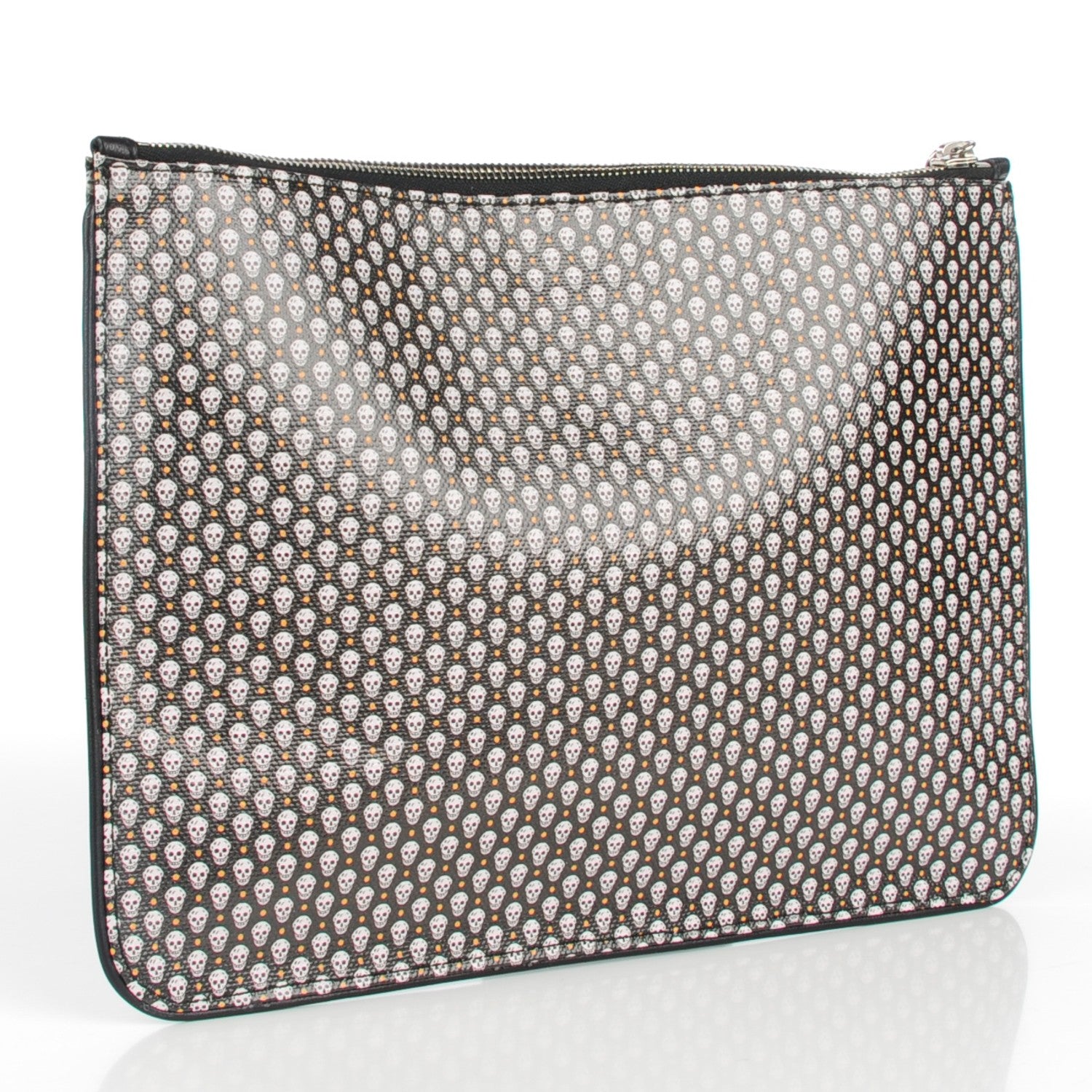 Alexander McQueen Coated Canvas Mini Skull Zipped Pouch Black 3 of 7