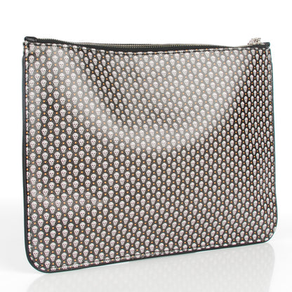 Alexander McQueen Coated Canvas Mini Skull Zipped Pouch Black 3 of 7