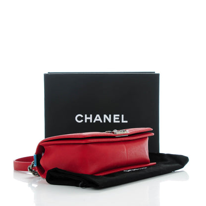 Chanel Caviar Quilted Medium Boy Flap Red 4 of 7