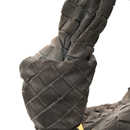 Bottega Veneta Suede Calfskin Intrecciato Teen Jodie Hobo Thunder 11 of 11