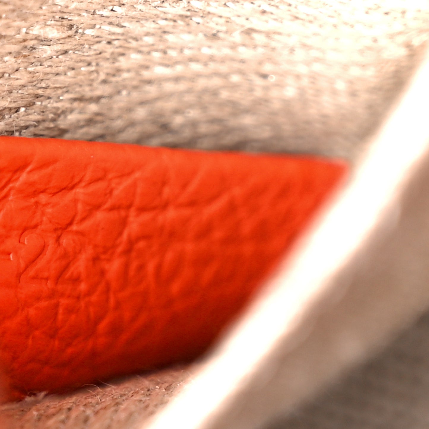 Calfskin Nano Marcie Saddle Bag Rusted Orange