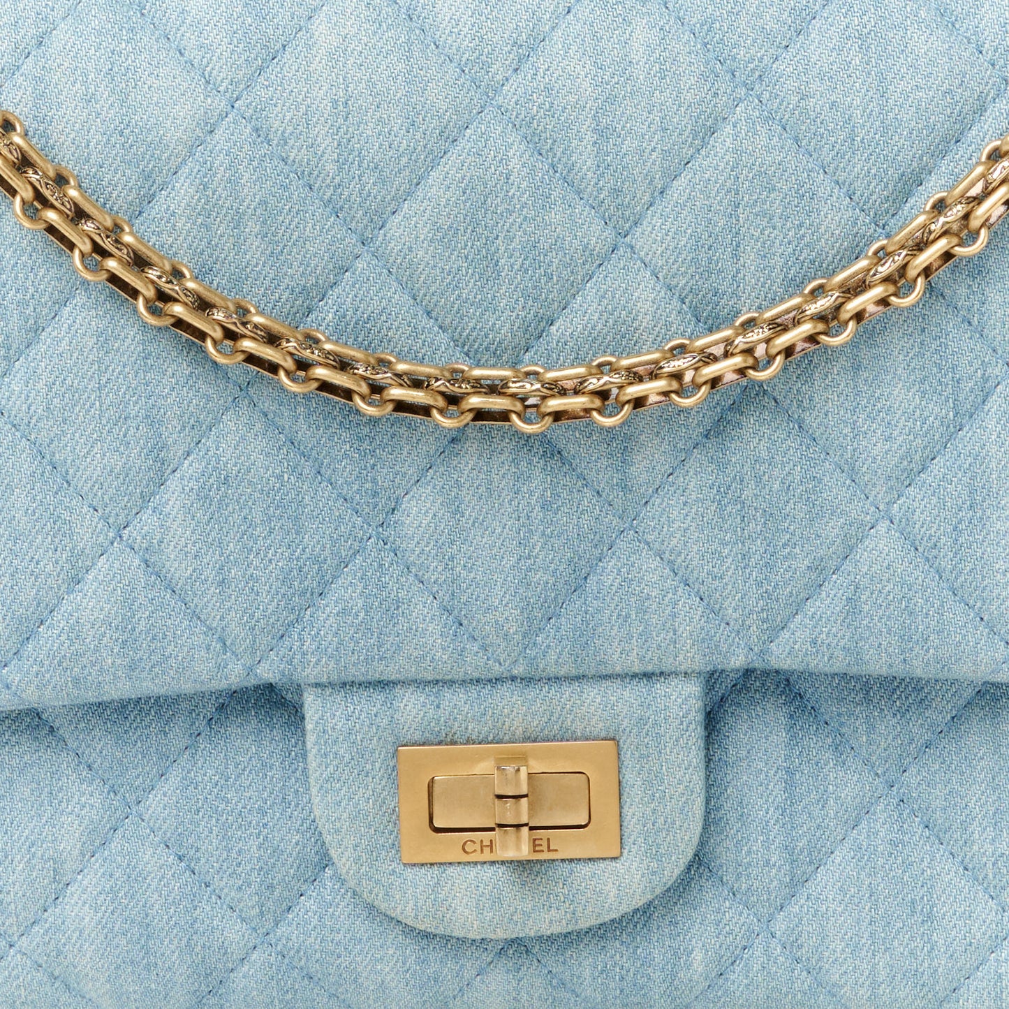 Denim Quilted 2.55 Reissue 226 Flap Light Blue